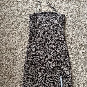 Leopard Print Body-con Dress